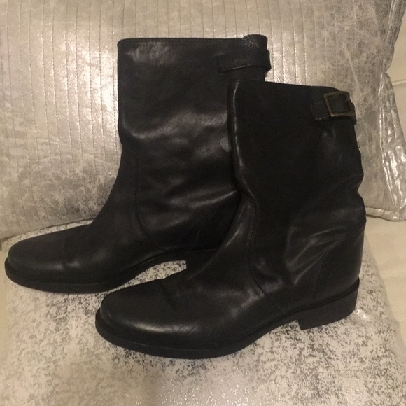 JCrew Leather Boots 8.5 - Picture 1 of 8